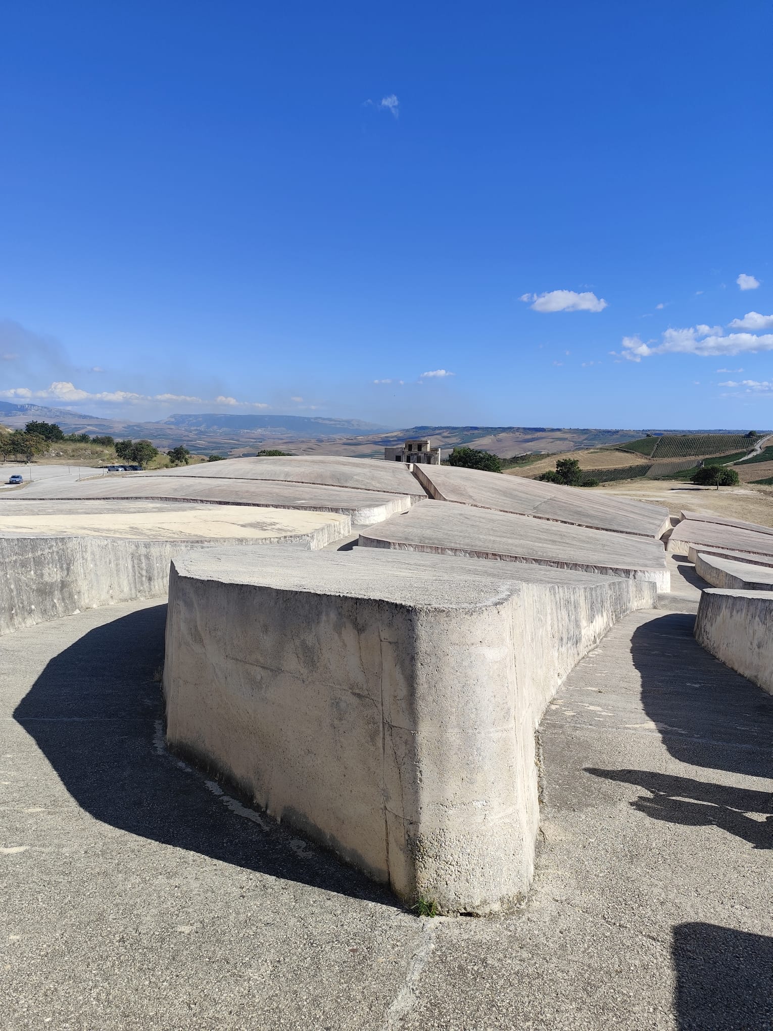 inside the Cretto, old Gibellina Town, Cretto, Alberto Burri Landart work